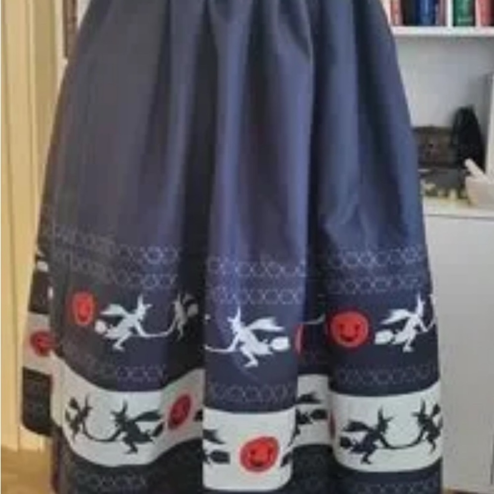 Unique Vintage witchy A-Line Skirt